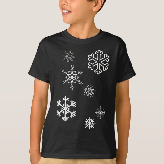 Sneeuwvlokken winter is hier en sneeuw t-shirt (Voorkant)