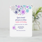 Sneeuwvlokken Winter Kaart (Staand voorkant)