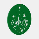 Sneeuwvlokken Winter - Kerst Ornament (Rechts)