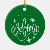 Sneeuwvlokken Winter - Kerst Ornament (Voorkant)