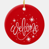 Sneeuwvlokken Winter - Kerst Ornament (Achterkant)