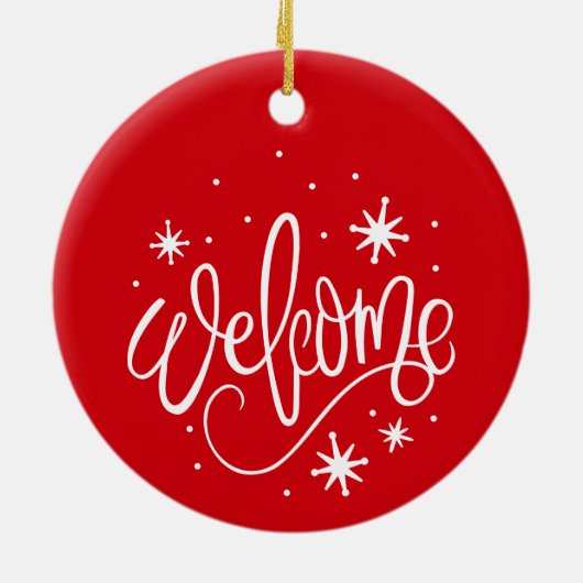 Sneeuwvlokken Winter - Kerst Ornament (Achterkant)