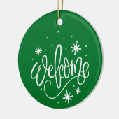 Sneeuwvlokken Winter - Kerstbal Ornament (Links)