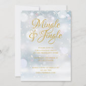 Sneeuwvlokken Winter Kerstfeest Feestje Kaart (Voorkant)