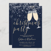 Sneeuwvlokken Winter Kerstfeest Kaart (Voorkant / Achterkant)