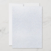 Sneeuwvlokken Winter Quinceañera Sweet 16 Kaart (Achterkant)