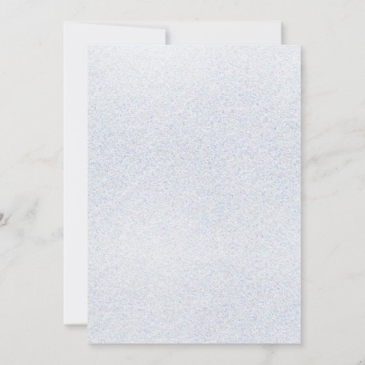 Sneeuwvlokken Winter Quinceañera Sweet 16 Kaart (Achterkant)