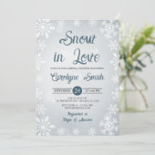 Sneeuwvlokken Winter Vrijgezellenfeest Kaart (Staand voorkant)