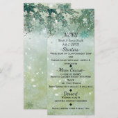 Sneeuwvlokken Winter Wonderland Holiday Sparkle Me Menu (Voorkant / Achterkant)