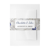 Sneeuwvlokken winterbruiloft uitnodigingen wikkel (Voorkant Voorbeeld)