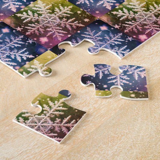 Sneeuwvlokken Winternacht / 1974 / Sangria Basic Legpuzzel (Zijkant)
