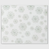 Sneeuwvlokken wit inpakpapier (Vlak)