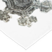 Sneeuwvlokken witte tafelkleed (Gekanteld)