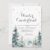 Sneeuwvlokken Witte Winter Onederland Verjaardag Kaart (Voorkant)