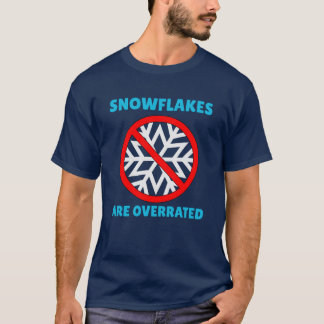 Sneeuwvlokken worden overgewaardeerd als winterzui t-shirt