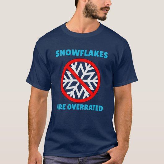 Sneeuwvlokken worden overgewaardeerd als winterzui t-shirt (Voorkant)