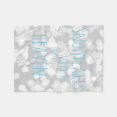 Sneeuwvlokken zijn kussen uit de hemel fleece deken (Voorkant (Horizontaal))