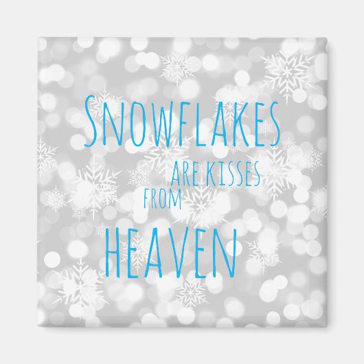 Sneeuwvlokken zijn kussen uit de hemel magneet (Voorkant)