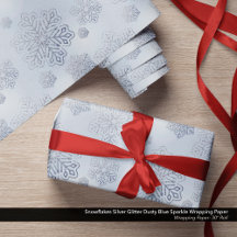 Sneeuwvlokken Zilveren Glitter Dusty Blue Sparkle