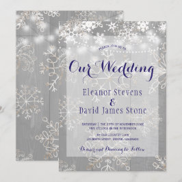 Sneeuwvlokken zilveren lichten winter wonderland b kaart