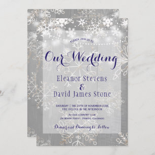 Sneeuwvlokken zilveren lichten winter wonderland b kaart