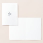 Sneeuwvlokken, zilversparende wonderland folie kaarten (Display)