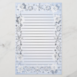 Sneeuwvlokken Zware gelijnd schrijfpapier Briefpapier