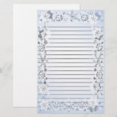 Sneeuwvlokken Zware gelijnd schrijfpapier Briefpapier (Voorkant / Achterkant)
