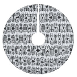 Sneeuwvlokken zwart wit Scandinavische Kerstmis Kerstboom Rok