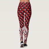 Sneeuwvlokkenpatroon Leggings (Achterkant)