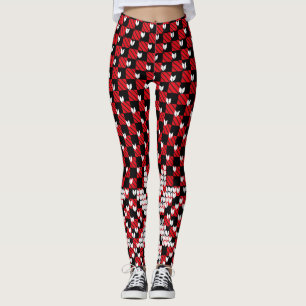 Sneeuwvlokkenpatroon Leggings