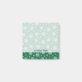Sneeuwvlokkenpatroon op cadmiumgroene Post-it-noti Post-it® Notes (Voorkant)