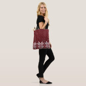 Sneeuwvlokkenpatroon Tote Bag (Op model)