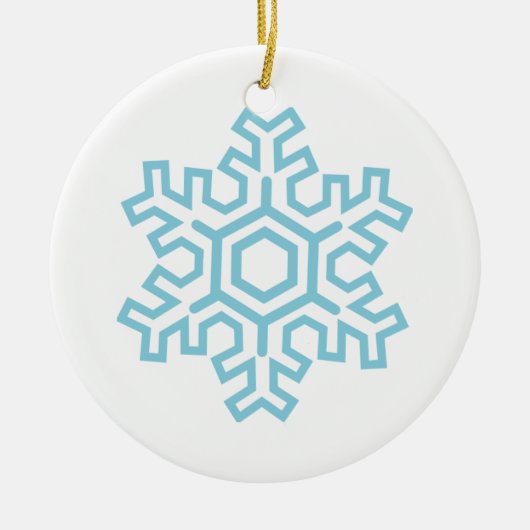 Sneeuwvlokker ornament 1 (Personaliseer) (Voorkant)