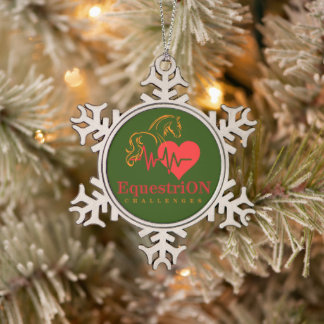 Sneeuwvlokkerornament met hoofdlogo  tin sneeuwvlok ornament