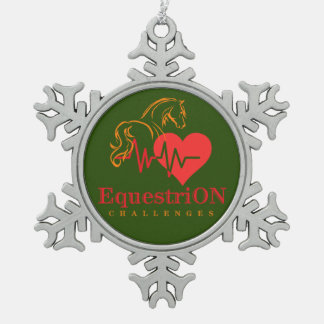Sneeuwvlokkerornament met hoofdlogo tin sneeuwvlok ornament