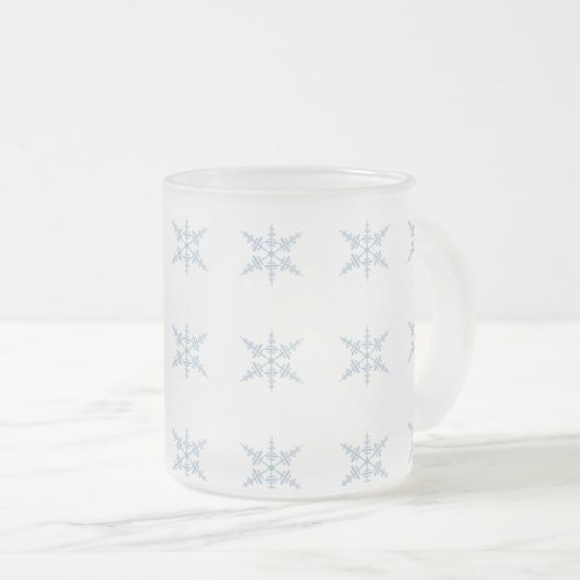 SneeuwvlokMok Matglas Koffiemok (Voorkant rechts)