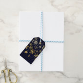 Sneeuwvlokornamenten Cadeaulabel (Met Touw)
