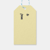 Sneeuwvlokornamenten Cadeaulabel (Achterkant)
