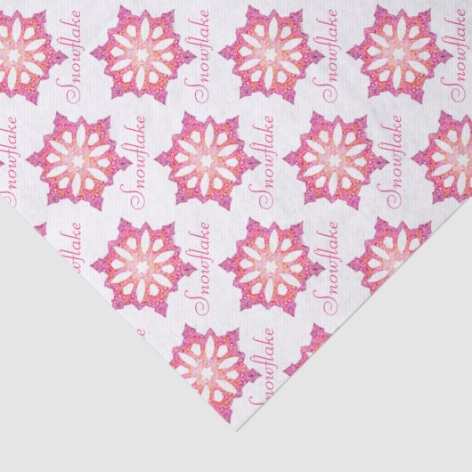 Sneeuwvlokpapier Tissuepapier (Detail)