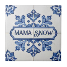 Sneeuwvlokpatroon blauw & witte vakantie aangepast