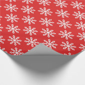 sneeuwvlokpatroon cadeaupapier (Hoek)