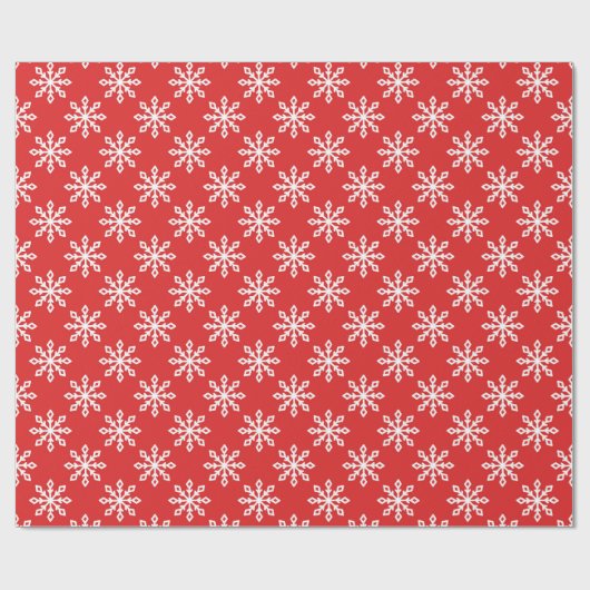 sneeuwvlokpatroon cadeaupapier (Vlak)