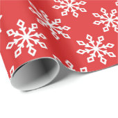 sneeuwvlokpatroon cadeaupapier (Rol Hoek)