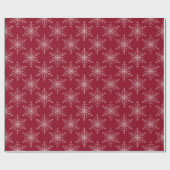 sneeuwvlokpatroon cadeaupapier (Vlak)