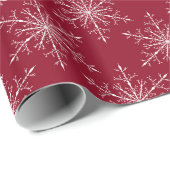 sneeuwvlokpatroon cadeaupapier (Rol Hoek)