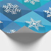 "Sneeuwvlokpatroon" Cadeaupapier (Hoek)