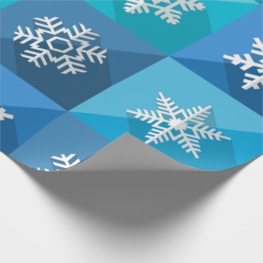 "Sneeuwvlokpatroon" Cadeaupapier (Hoek)