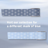 Sneeuwvlokpatroon Donkerblauwe Lint