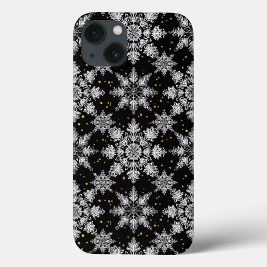 Sneeuwvlokpatroon Elegante Vorst Esthetiek Case-Mate iPhone Case (Achterkant)